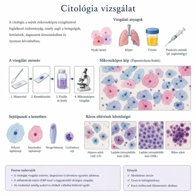 citológia Nőgyógyászati citológia vizsgálat a Lotusz Medical Centerben.