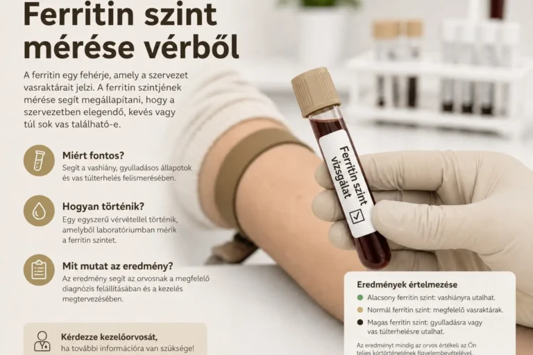 Ferritin szint mérése vérből. Miért fontos?